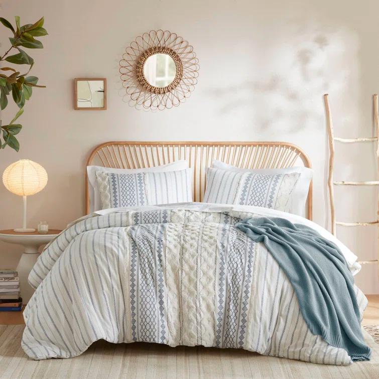 INK+IVY Imani Cotton Printed Duvet Cover Set