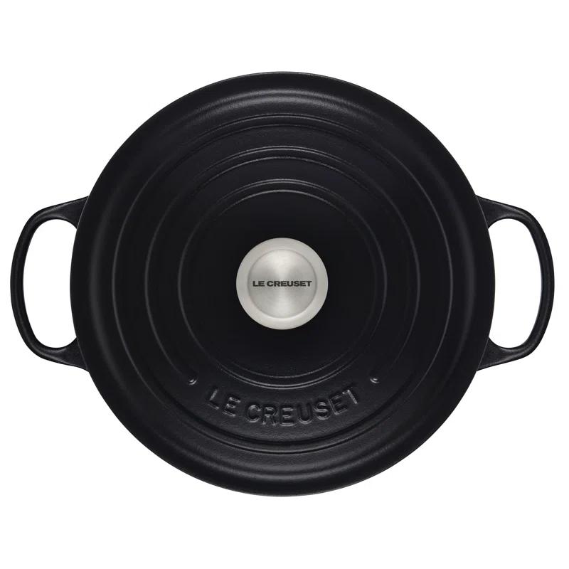 Le Creuset ® Signature 7.25-Qt. Licorice Black Enameled Cast Iron Dutch Oven