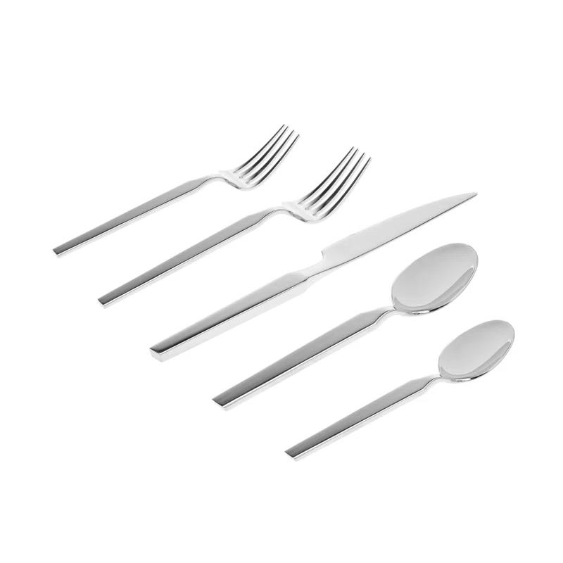 Godinger Silver Art Co Oliver Mirrored 18/10 Stainless Steel Flatware 20 Piece, Service For 4 & Reviews | Wayfair