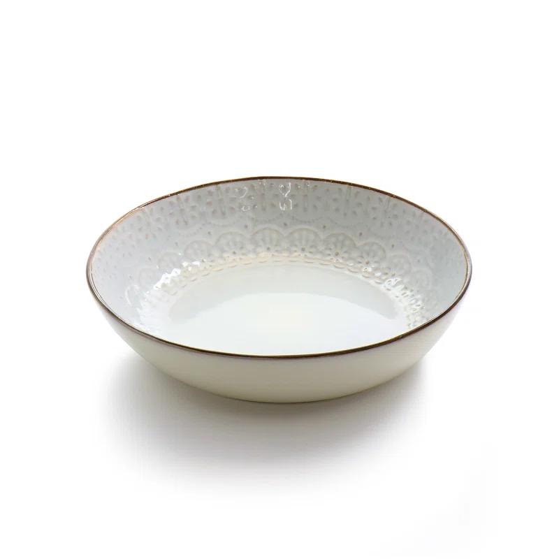 16 Piece Stoneware Dinnerware Set - Service for 4