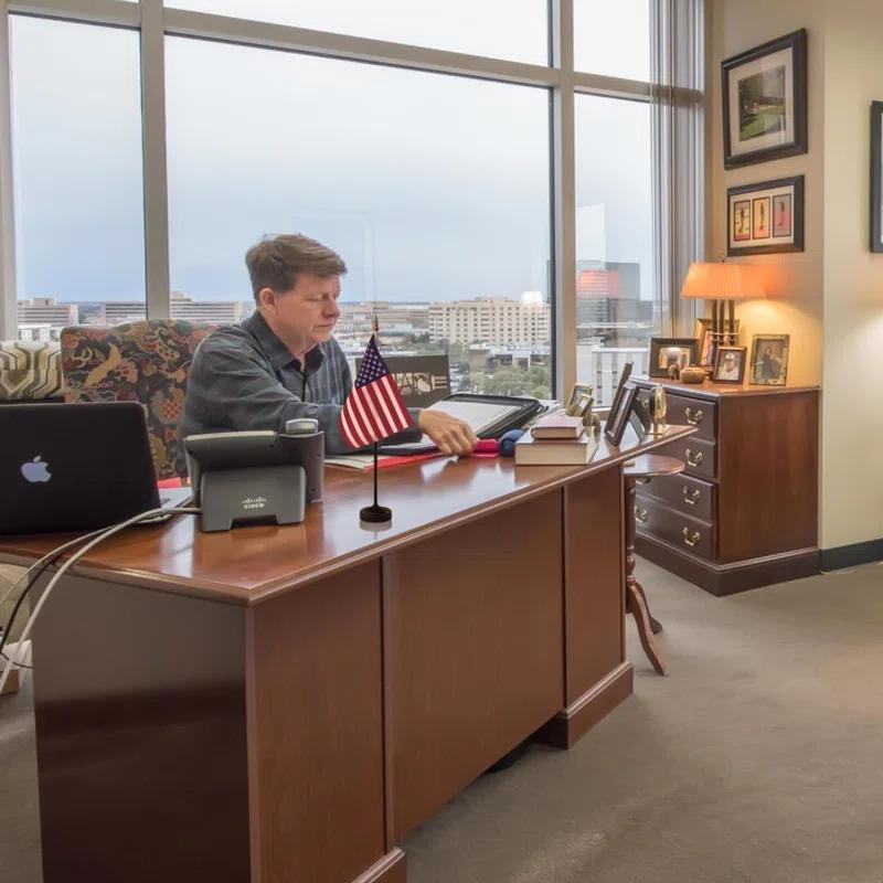 ANLEY Double Sided Polyester Independence Day Flag Set