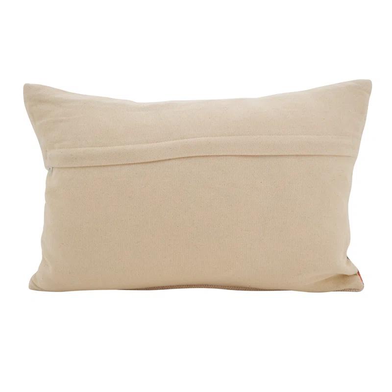 Boho Striped Cotton Blend Reversible Throw Pillow