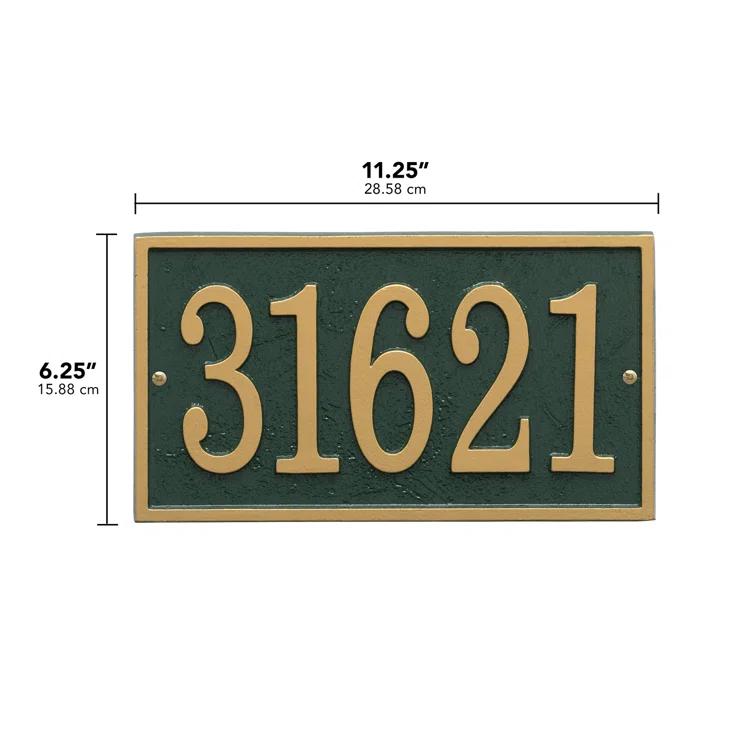 Whitehall Products Fast and Easy 1-Line Wall Number Plaque