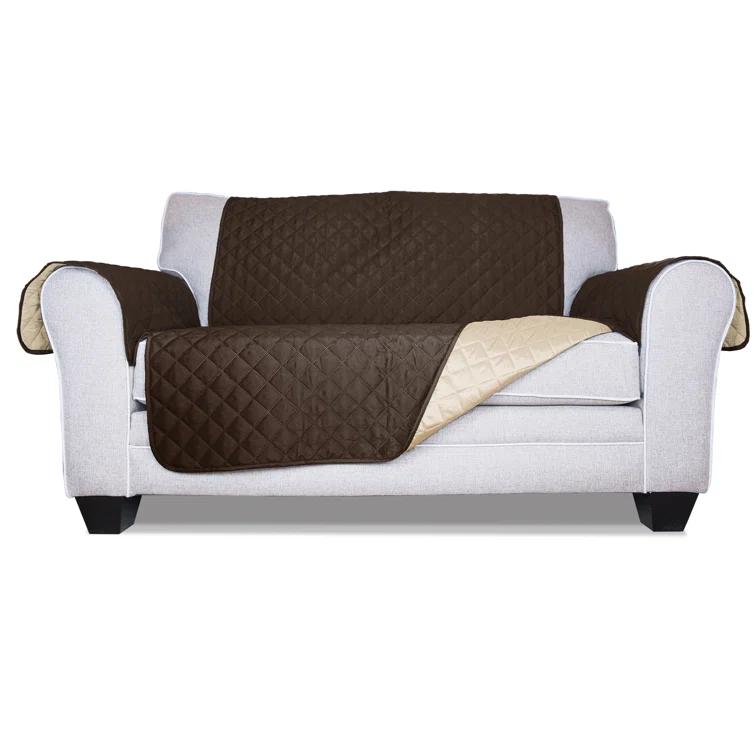FurHaven Reversible Water-Resistant Small Sofa Loveseat Cover Furniture Protector