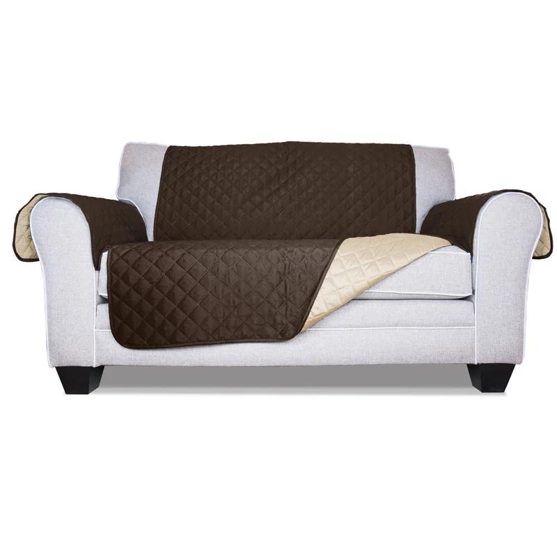 FurHaven Reversible Water-Resistant Small Sofa Loveseat Cover Furniture Protector