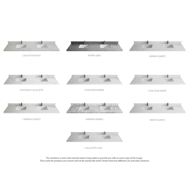 Willow Collections Aberdeen 84'' Double Bathroom Vanity with Quartz Top