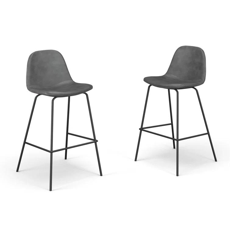 Kody Vegan Leather Bar & Counter Stool (Set of 2)