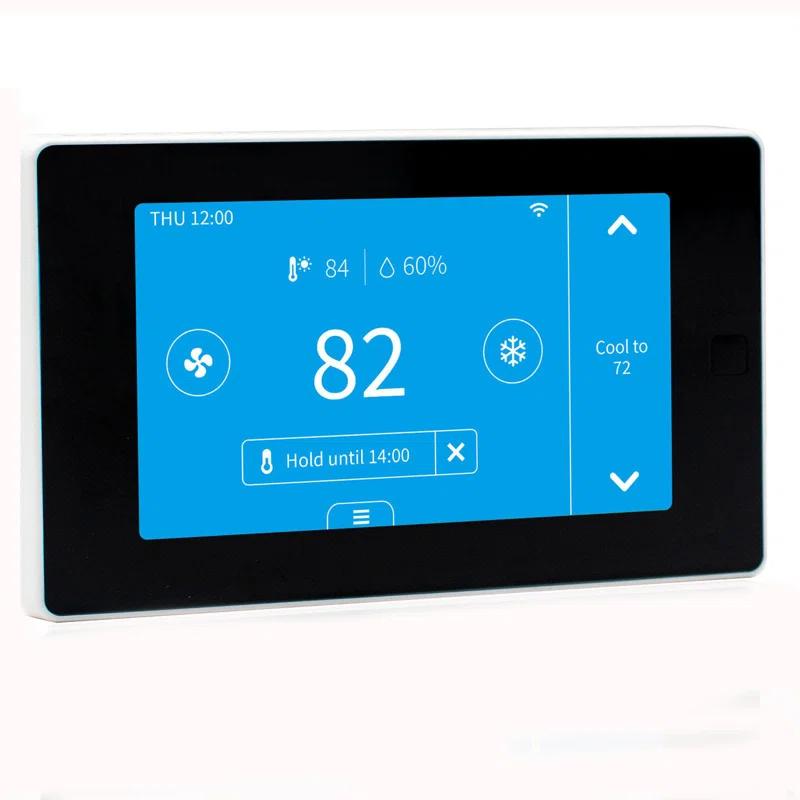 QUALITY FLOORING INC. Smart Thermostat For House With C-Wire Adapter, Programmable Wifi Thermostat Compatible With Alexa And Google Assistant,Energy Saving, Remote Control Tuya/Smart Life, C-Wire Require,Christamas Gift