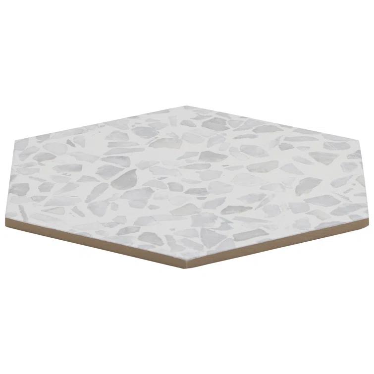 Jurassic Hex 9" Terrazzo Look Porcelain Floor & Wall Tile (8.07 Sq. Ft. / Case)