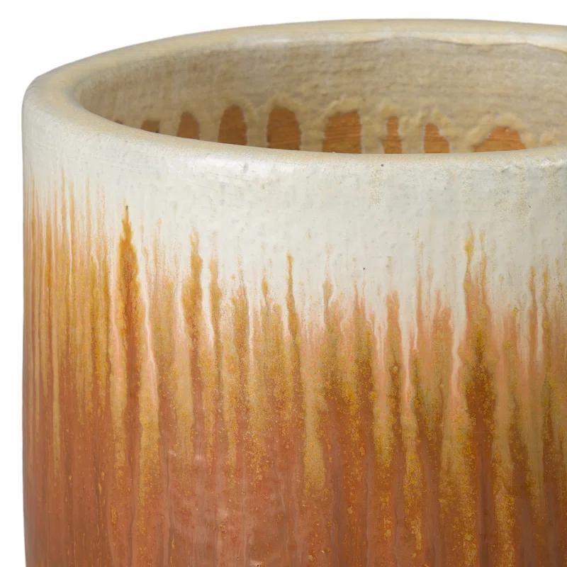 BARREL PLANTER, AMBER