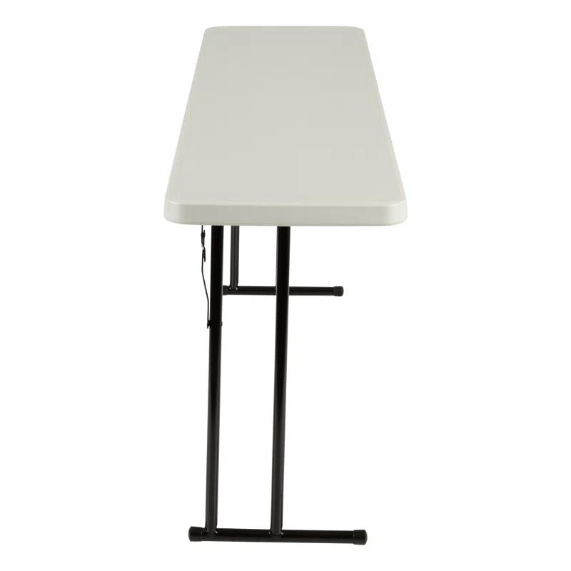 Rectangular Blow-Molded Plastic Folding Training Seminar Table