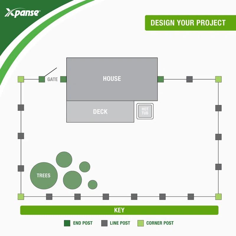 Barrette Outdoor Living 5 in. W x 5 in. D x 84 in. H Closed Picket Corner Post