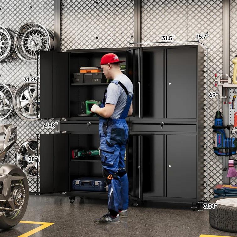 Latitude Run® 73" Lockable Storage Cabinet
