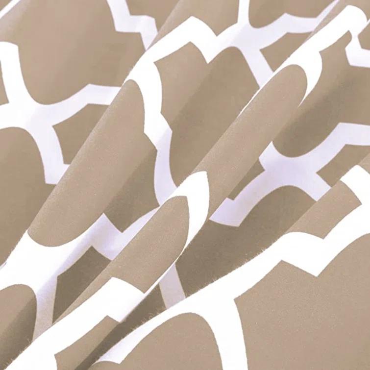 Lux Decor Collection Lux Decor Collection 1800 Series Soft Microfiber Bed Sheets Set Geometric Quatrefoil Bedding