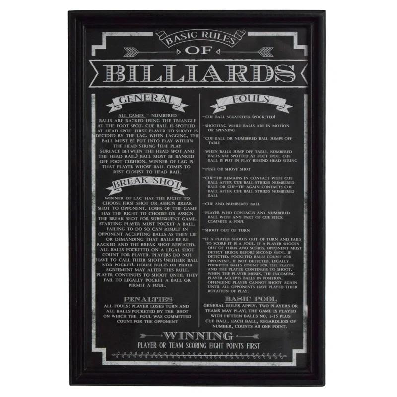 Hathaway Games " Billiard Game Rules "