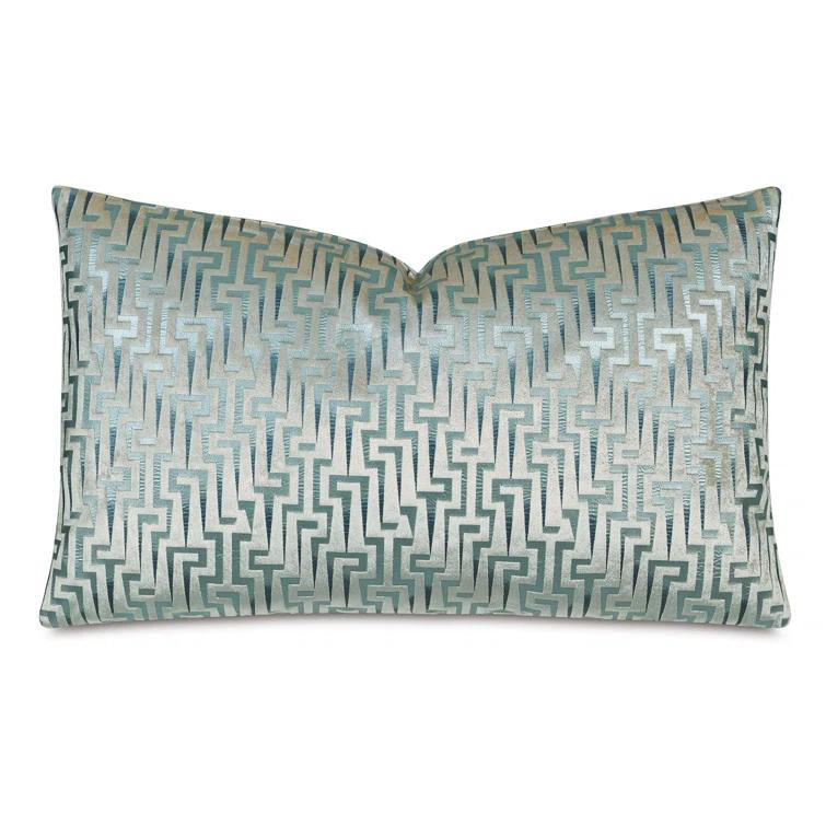 Eastern Accents Geometric Cotton Blend Reversible Throw Pillow