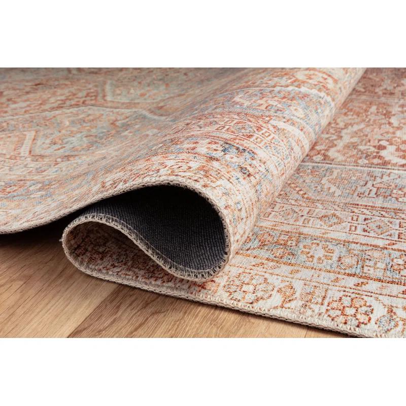 Jules Rug by Chris Loves Julia x Loloi - Tangerine and Mist / 2' x 5'