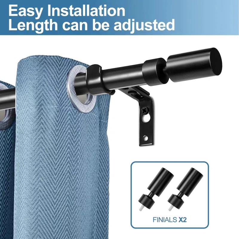Wade Logan® Airius Adjustable Single Curtain Rod