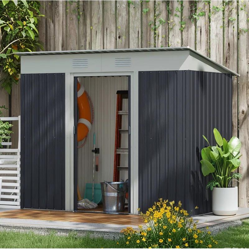 Outsunny 85.5" W x 48" D Storage Shed