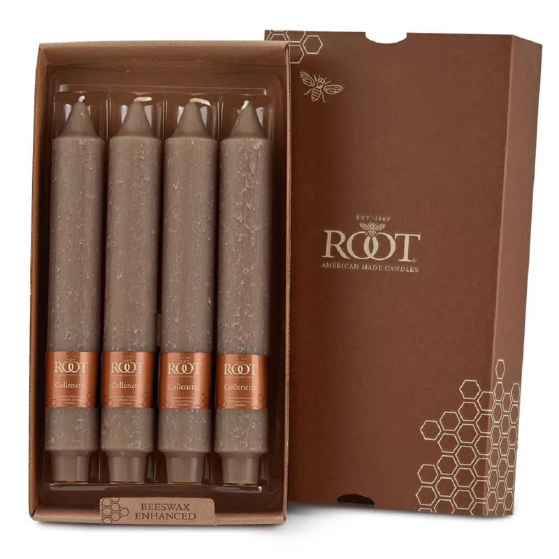 Root Candles Timberline Collenette Dinner Candle Taper (Set of 4)