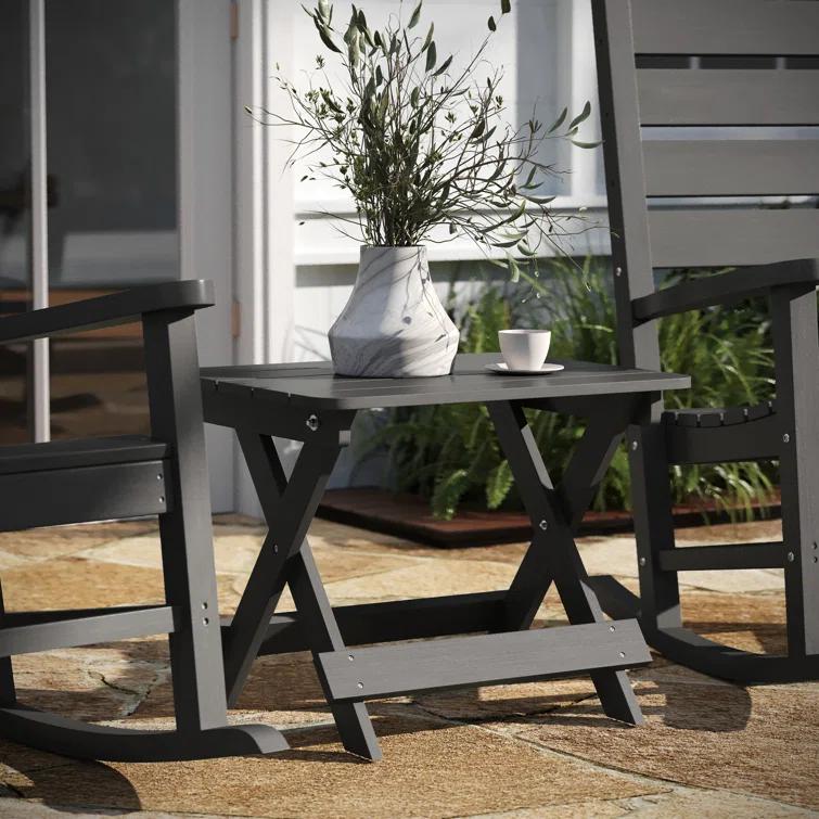 Taylor & Logan Collis Rectangular Outdoor Folding Side Table
