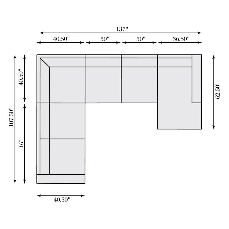 Bernhardt Bernhardt Dawkins Fabric Sectional