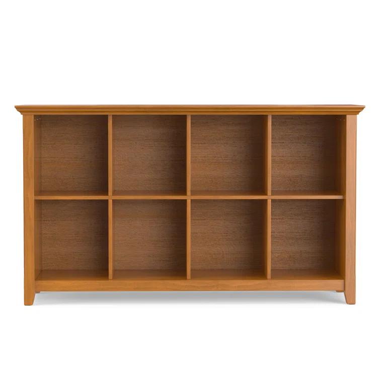 Simpli Home Acadian 57"W Solid Wood Storage Console Table