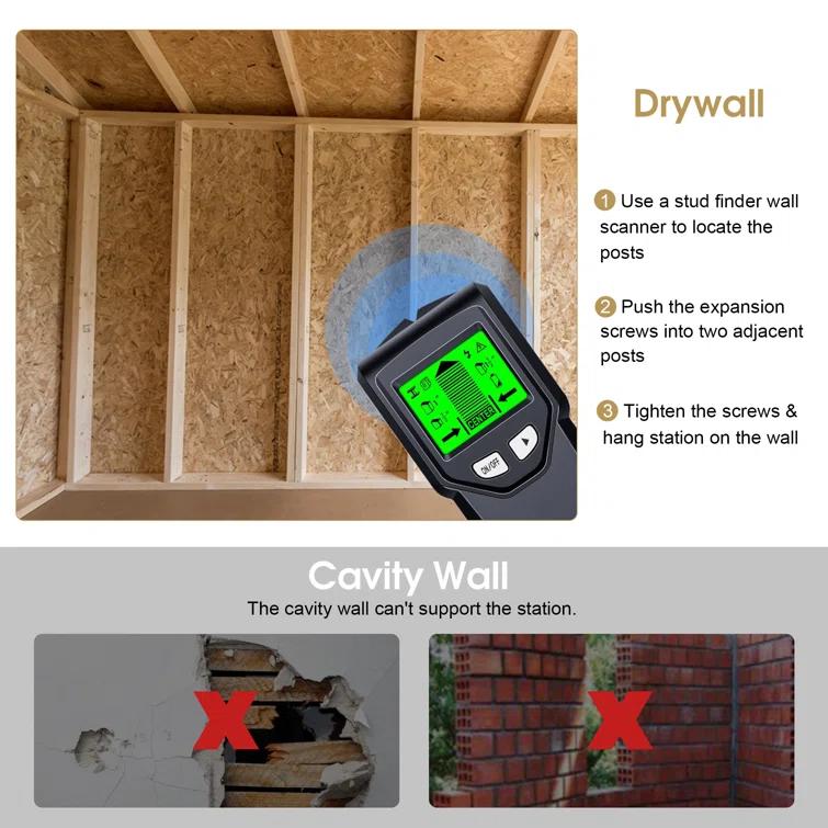 The Twillery Co.® Sowder Locking Wall Mount Styling Station Barber Beauty Spa Salon Equipment