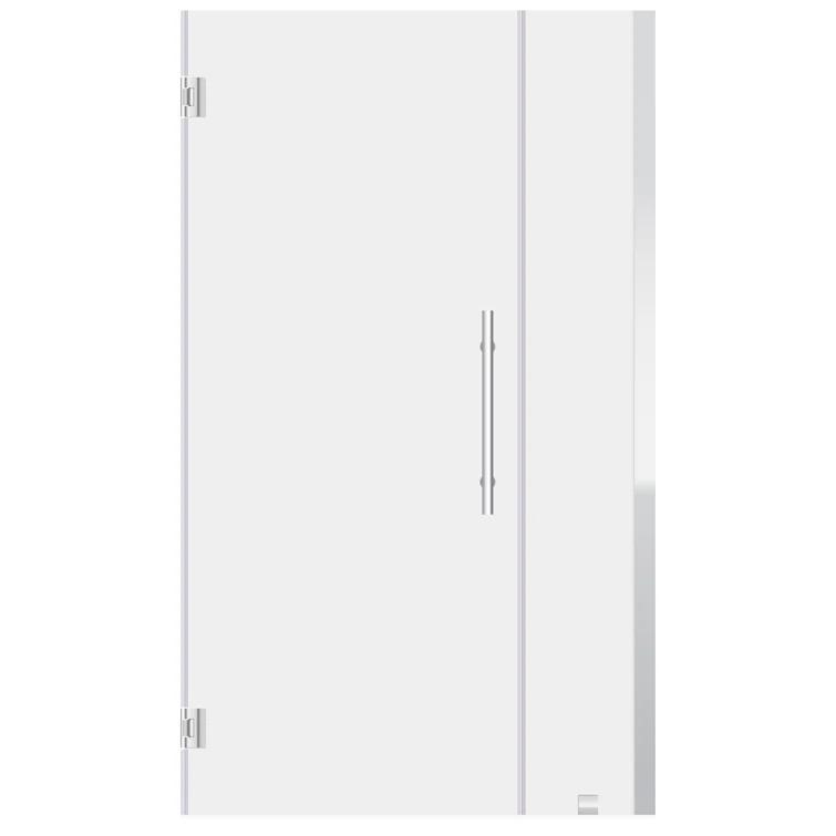 LessCare Ultra-E 43" x 72" Pivot Frameless Shower Door LBSDE3672-C+LBSDPE672-CB