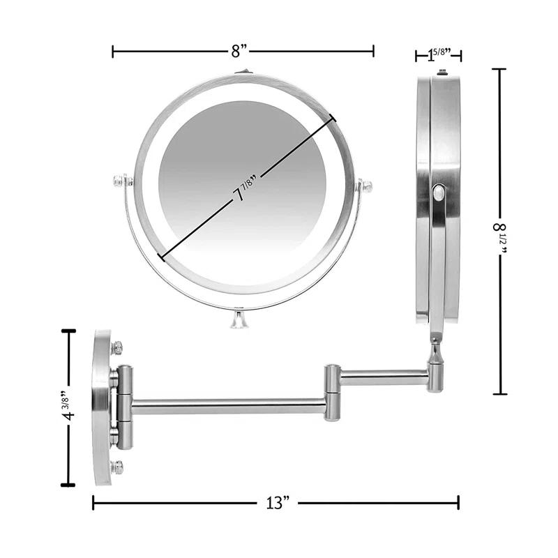 Ovente Concave LED Wall Mirror