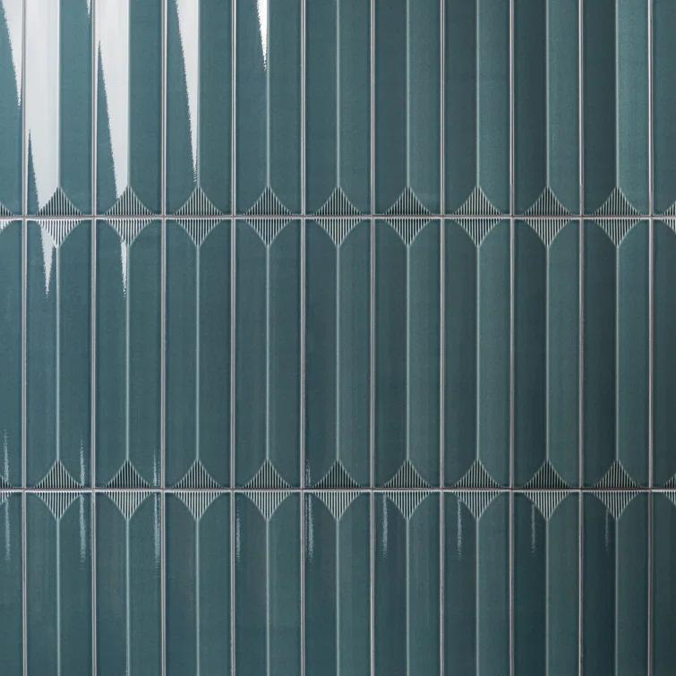 Radiant Inflex 4.43'' W x 17.62'' L Crackled Ceramic Subway Wall Tile (6.53 Sq. Ft. / Case)