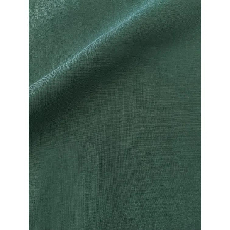 So Soft Linen Emerald Green Pillow 14x20 Down Alternative