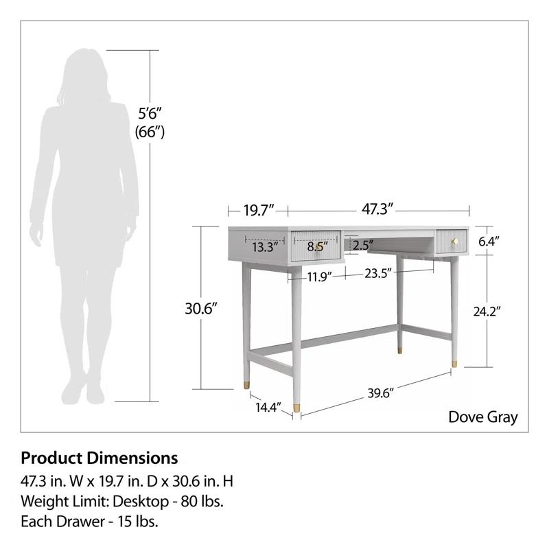 CosmoLiving by Cosmopolitan Elizabeth Writing Desk