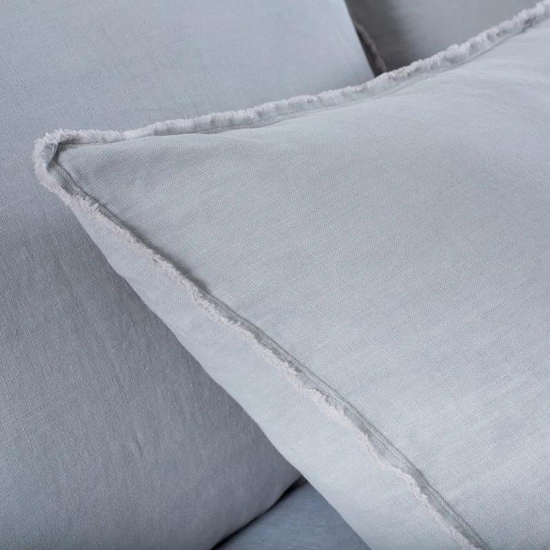 Blair Stonewashed Linen Sham by Pom Pom at Home - Taupe / Standard