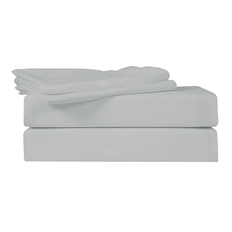 Just Linen Sateen Solid Fitted Sheet