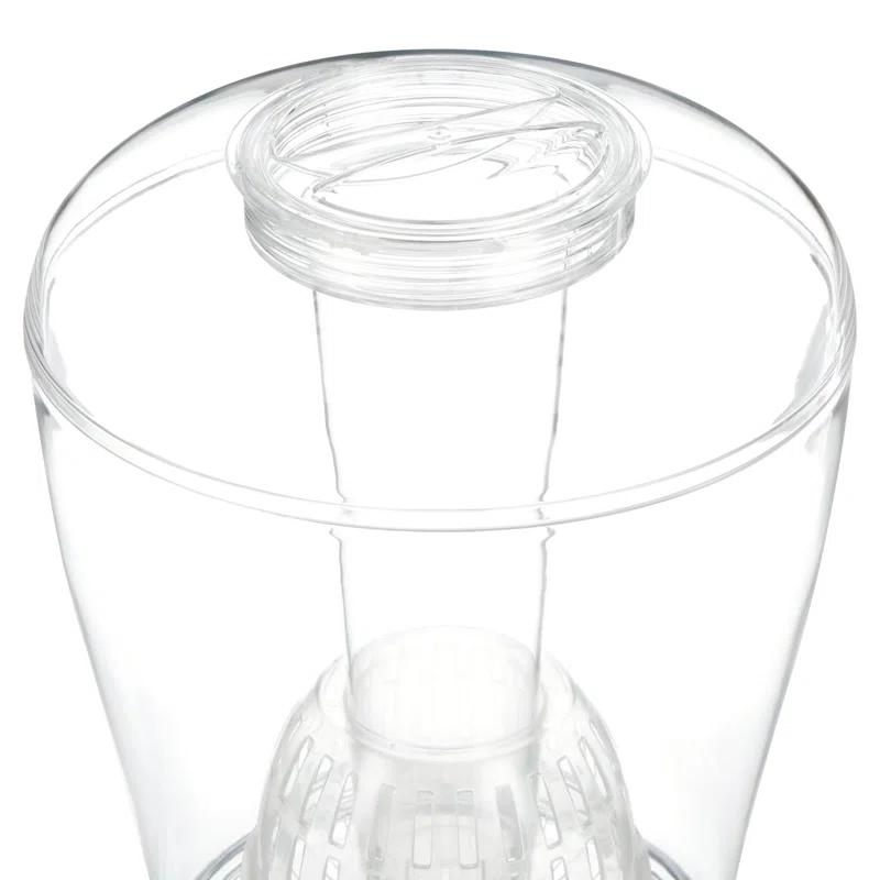 Bloomsbury Market Beverage Dispenser With Ice Cylinder And Fruit Infuser, 3 Gallon, Clear