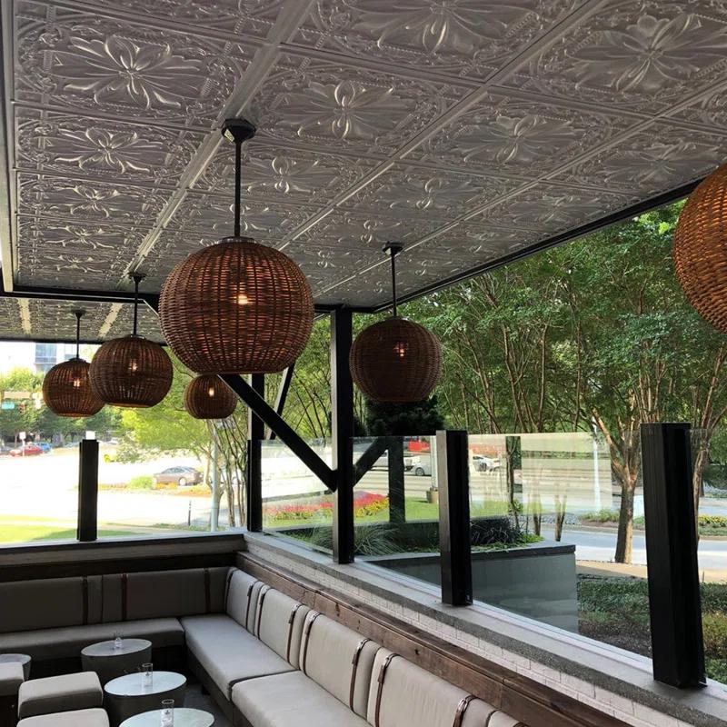 FromPlainToBeautifulInHours Milan 2 Ft. x 2 Ft. Drop-In or Glue-Up PVC Ceiling Tile & Reviews | Wayfair