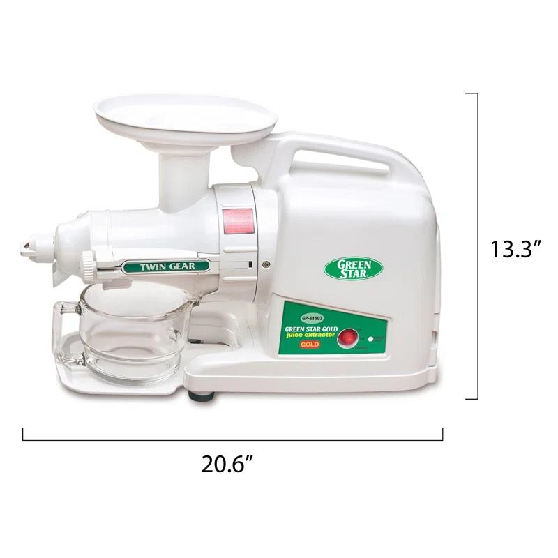 Tribest Tribest Greenstar® 190 Watt Electric Slow Masticating & Cold Press Juicer