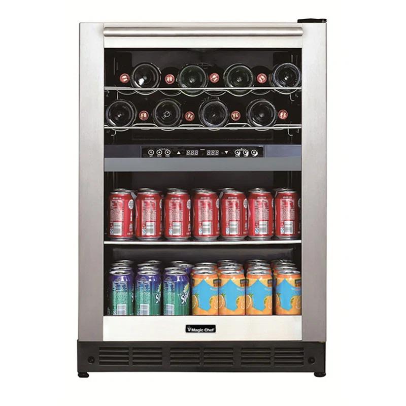 Magic Chef Magic Chef Dual Zone 23.4'' 44 Bottle with Reversible Door