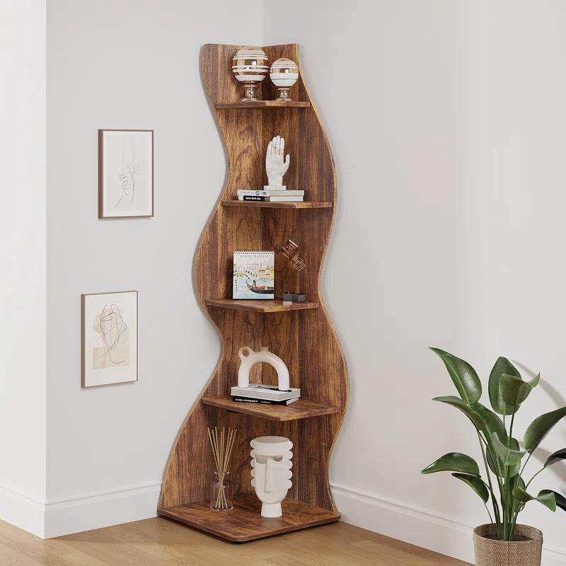 Millwood Pines Arhab Corner Bookcase