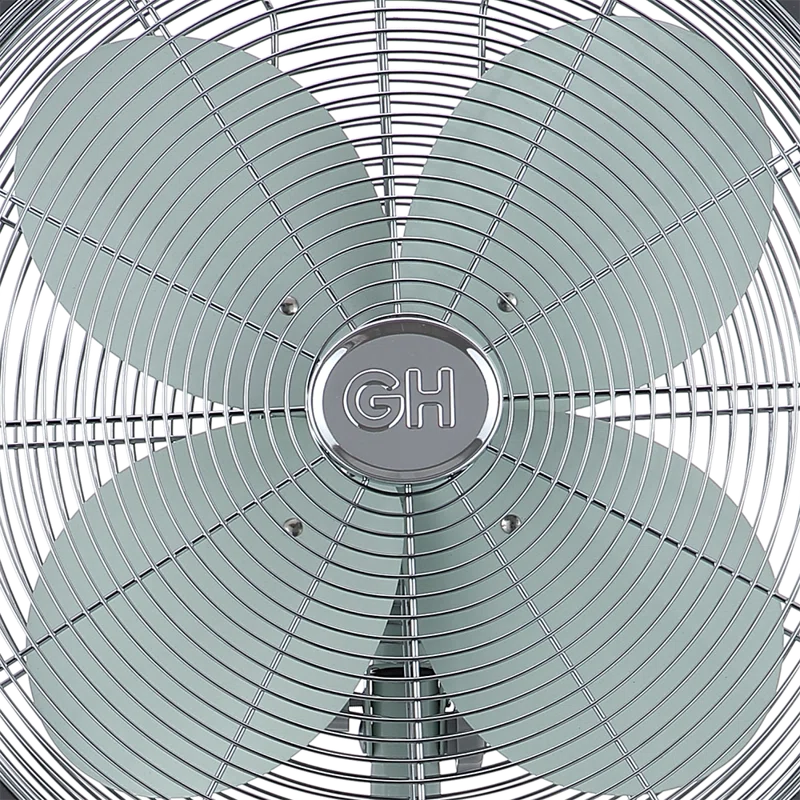 Good Housekeeping All-Metal 3-Speed 16" Oscillating Conference Room Pedestal Fan with Telescopic Height Adjustment (Multiple Finishes Available)