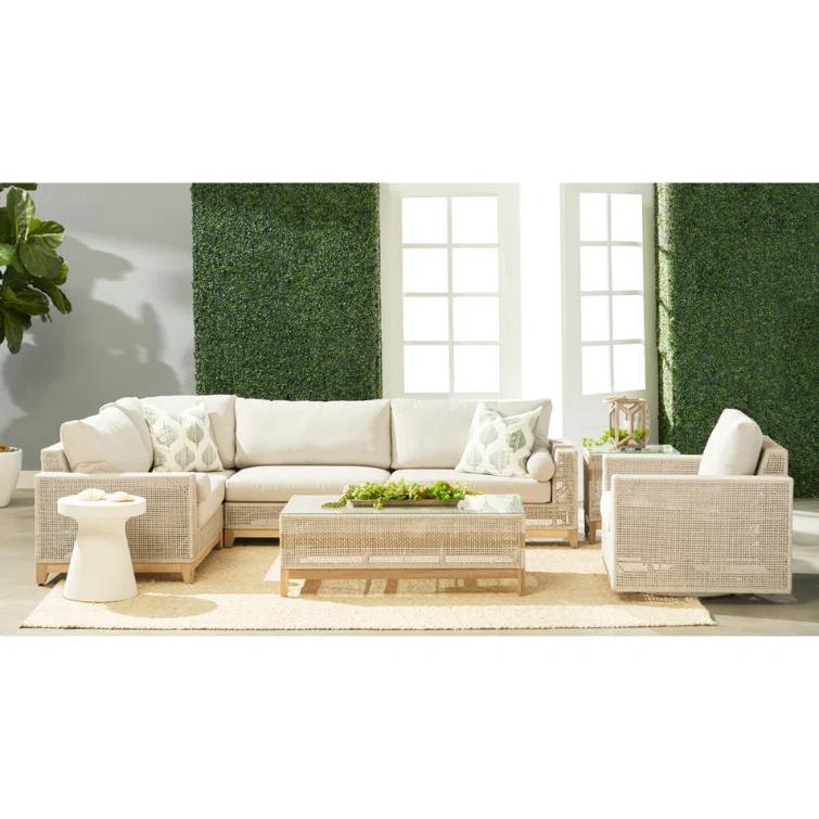 Risy Indoor/Outdoor Round Side Table - Ivory