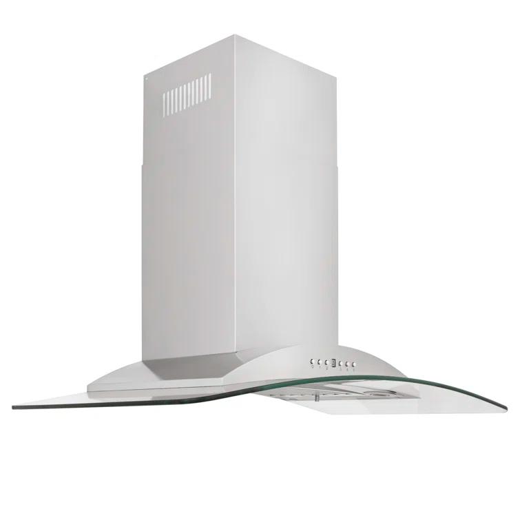 ZLINE ZLINE 36 in. Convertible Vent Convertible Vent Wall Mount Range Hood in Stainless Steel & Glass (KN-36) KN-36