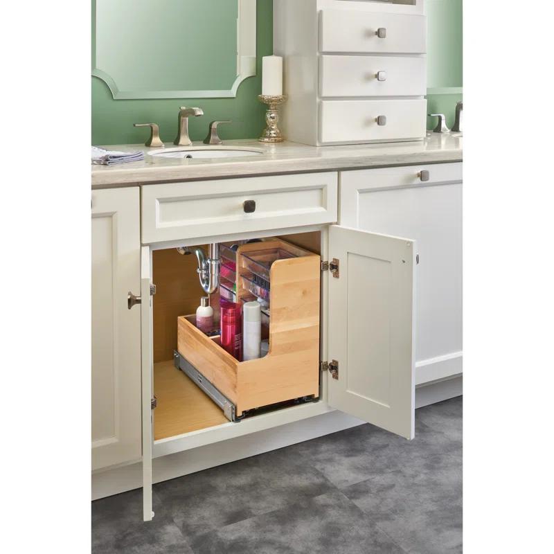 Rev-A-Shelf Rev-A-Shelf Wood Vanity Base Cabinet Organizer w/ Soft-Close