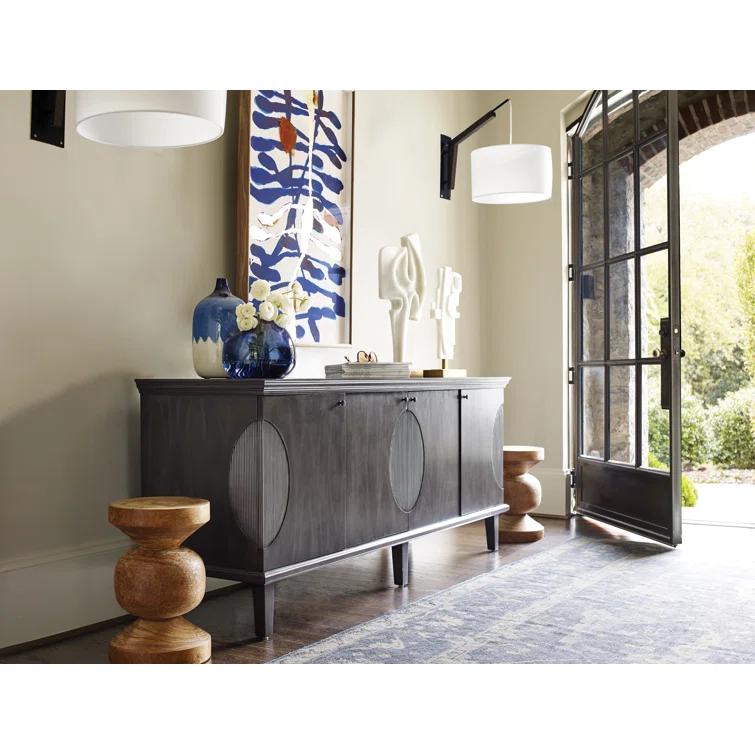 Noir Dumont 74.5'' Solid Wood Sideboard