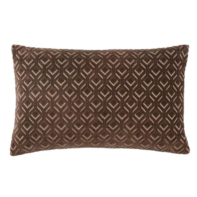 Ryans Embroidered Cotton Lumbar Throw Pillow