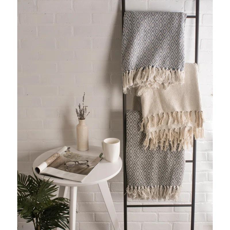 Design Imports Hand Woven Throw Blanket