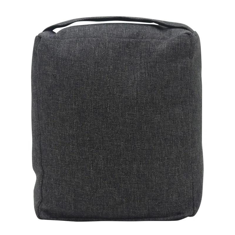 Welcome Friends & Family Fabric Weighted Floor Stop