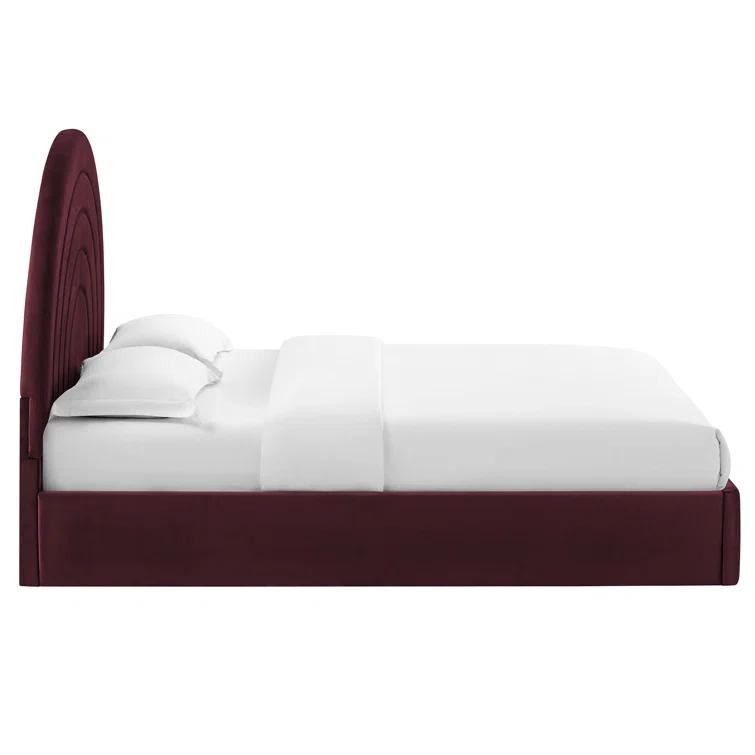 Modway Solana Arched Performance Velvet Platform Bed