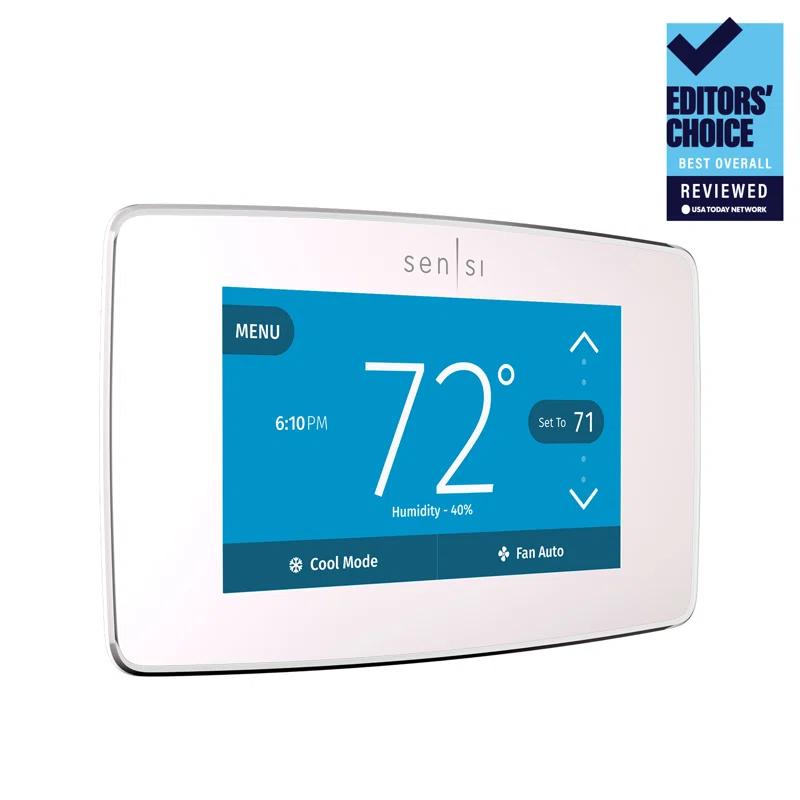Emerson Thermostats Emerson Thermostats Smart Universally Compatible Thermostat White